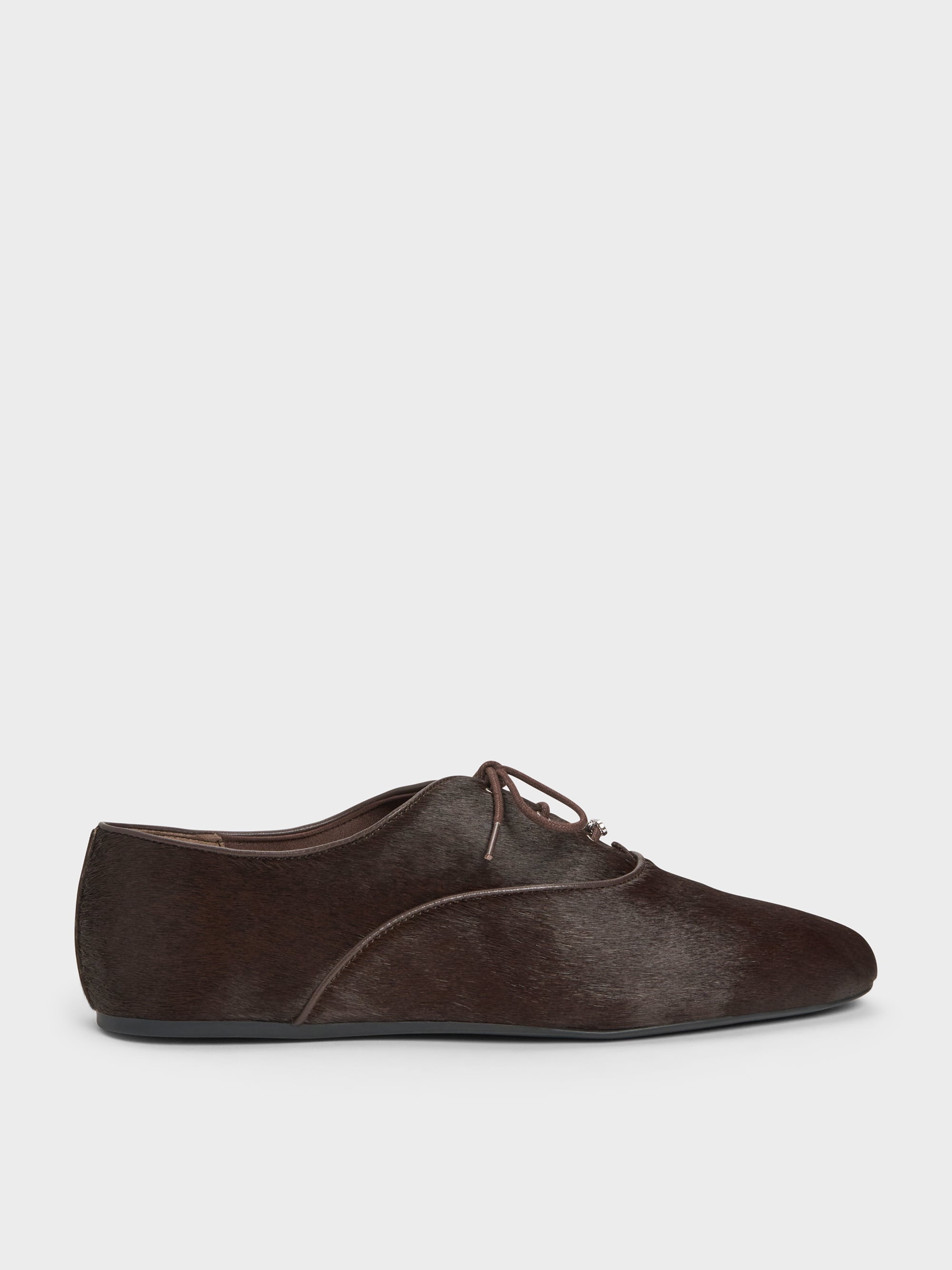 CHARLES & KEITH - Pippa Calf Hair Derby Flats by Charles & Keith US