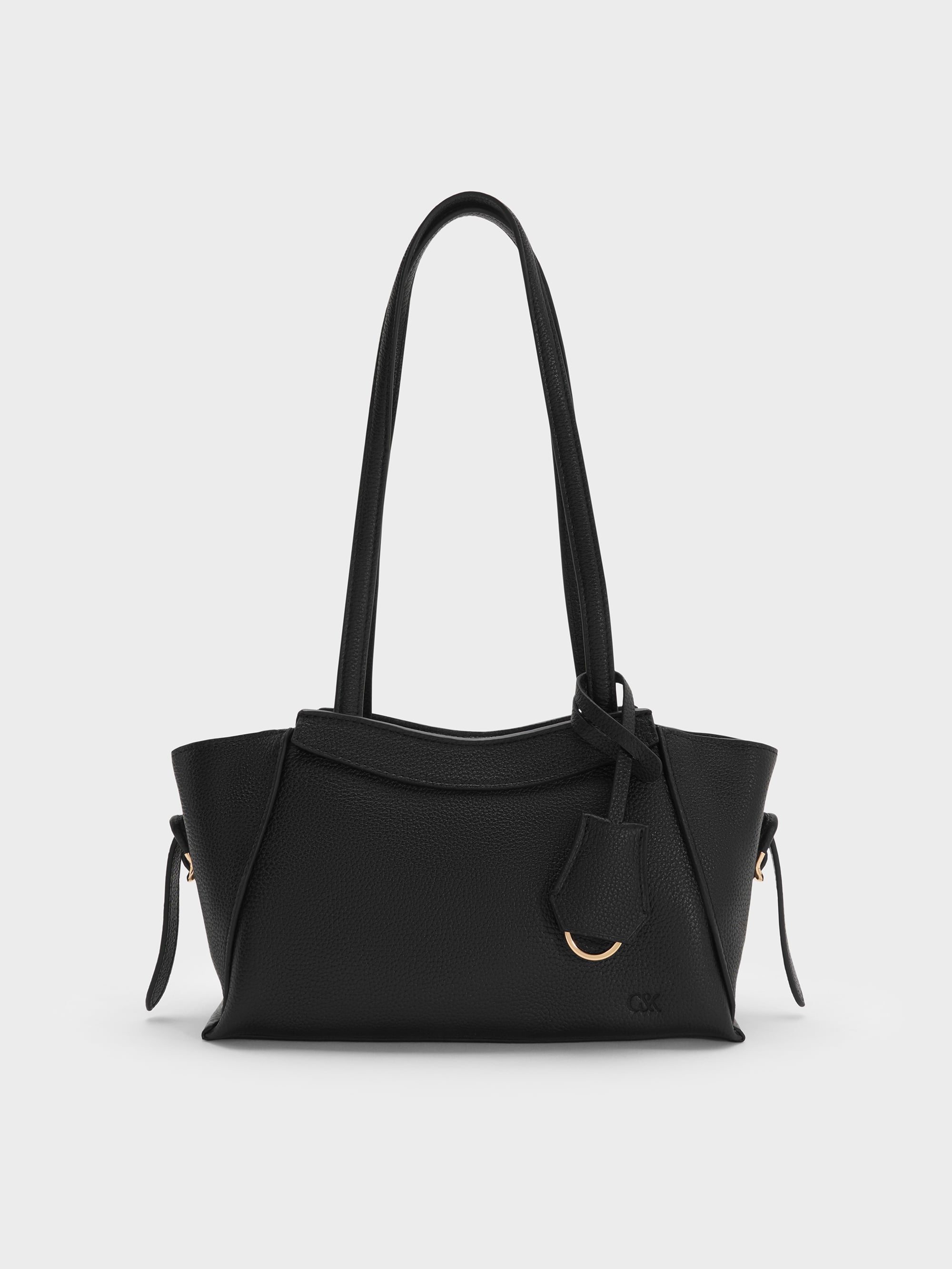 CHARLES & KEITH - Leather Trapeze Tote Bag by Charles & Keith US