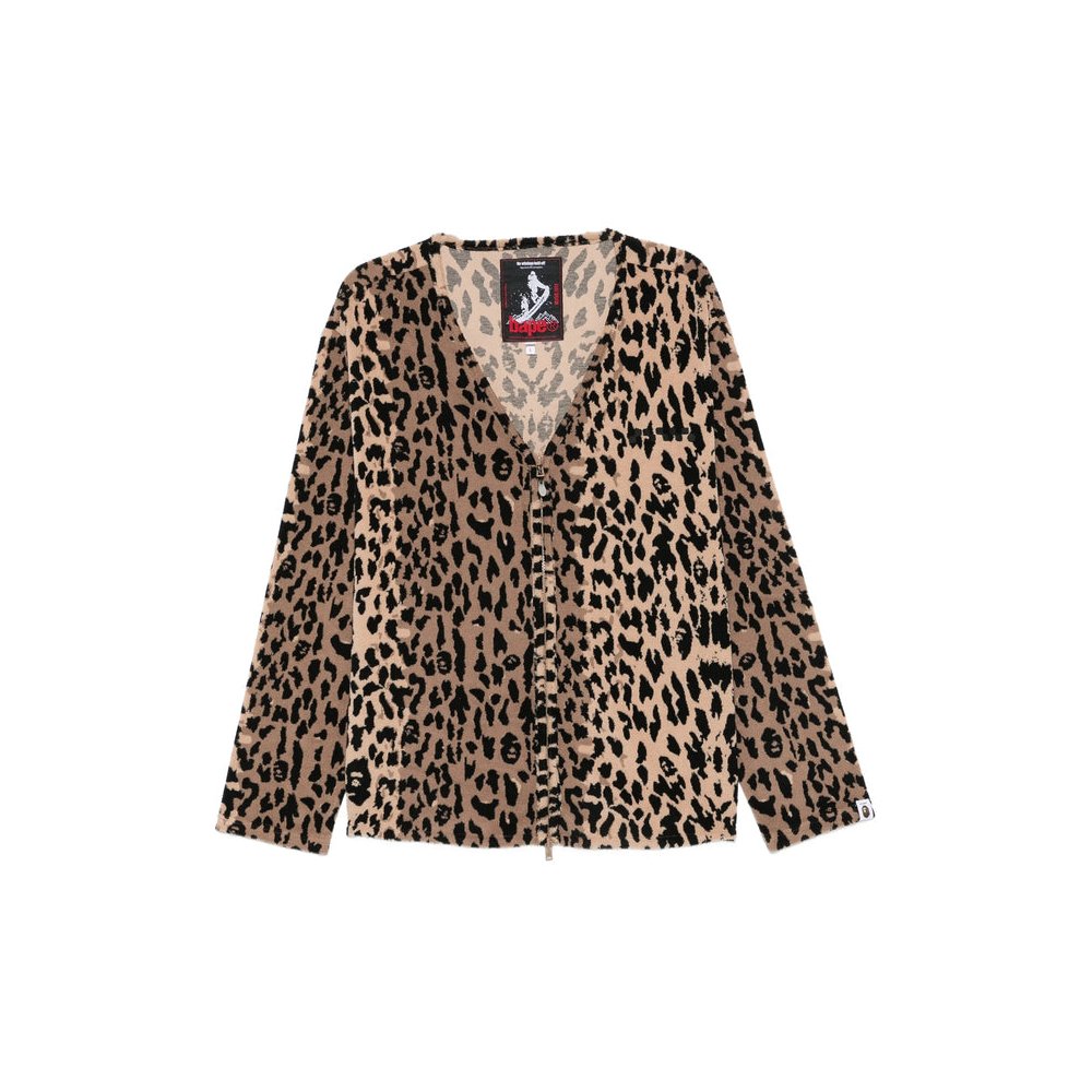 A Bathing Ape® Leopard Print Jacket — Brown by A Bathing Ape®