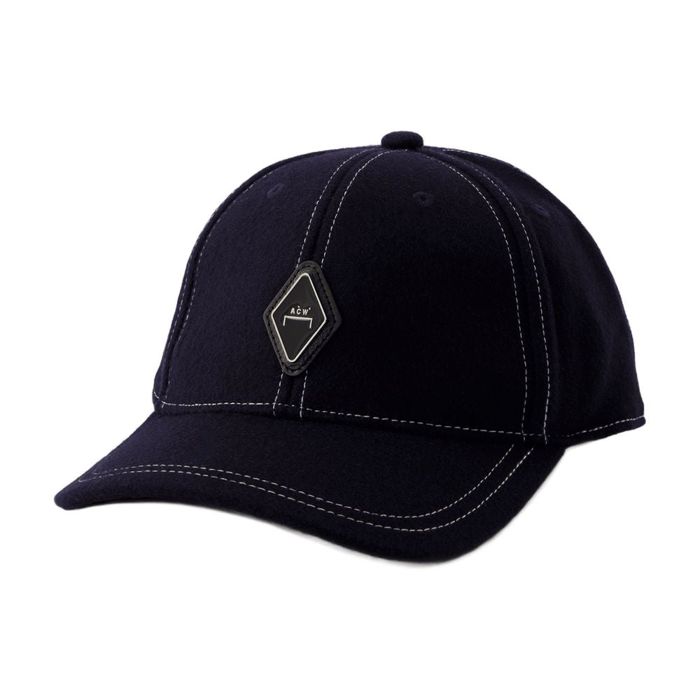 A Cold Wall ACWUA185 Diamond-Quilted Cotton Baseball Cap — Navy, view 2