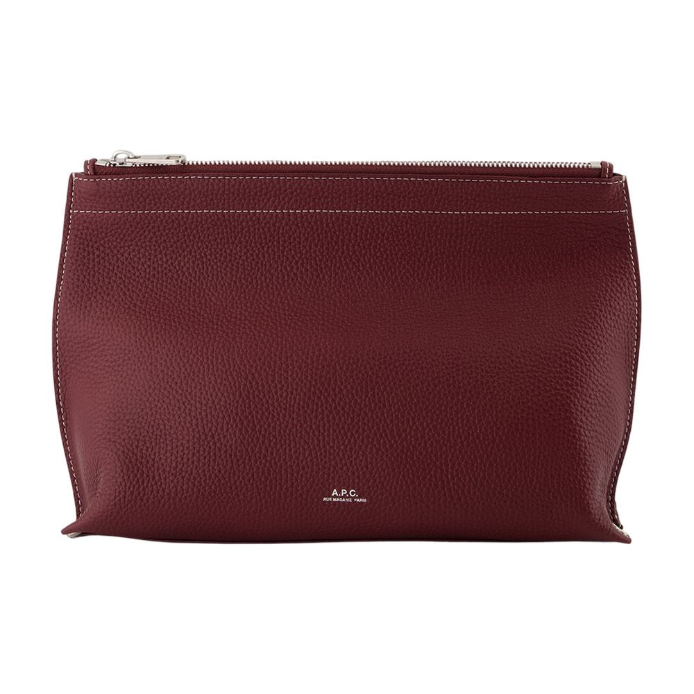 A.P.C. Clutch — Burgundy by A.p.c.