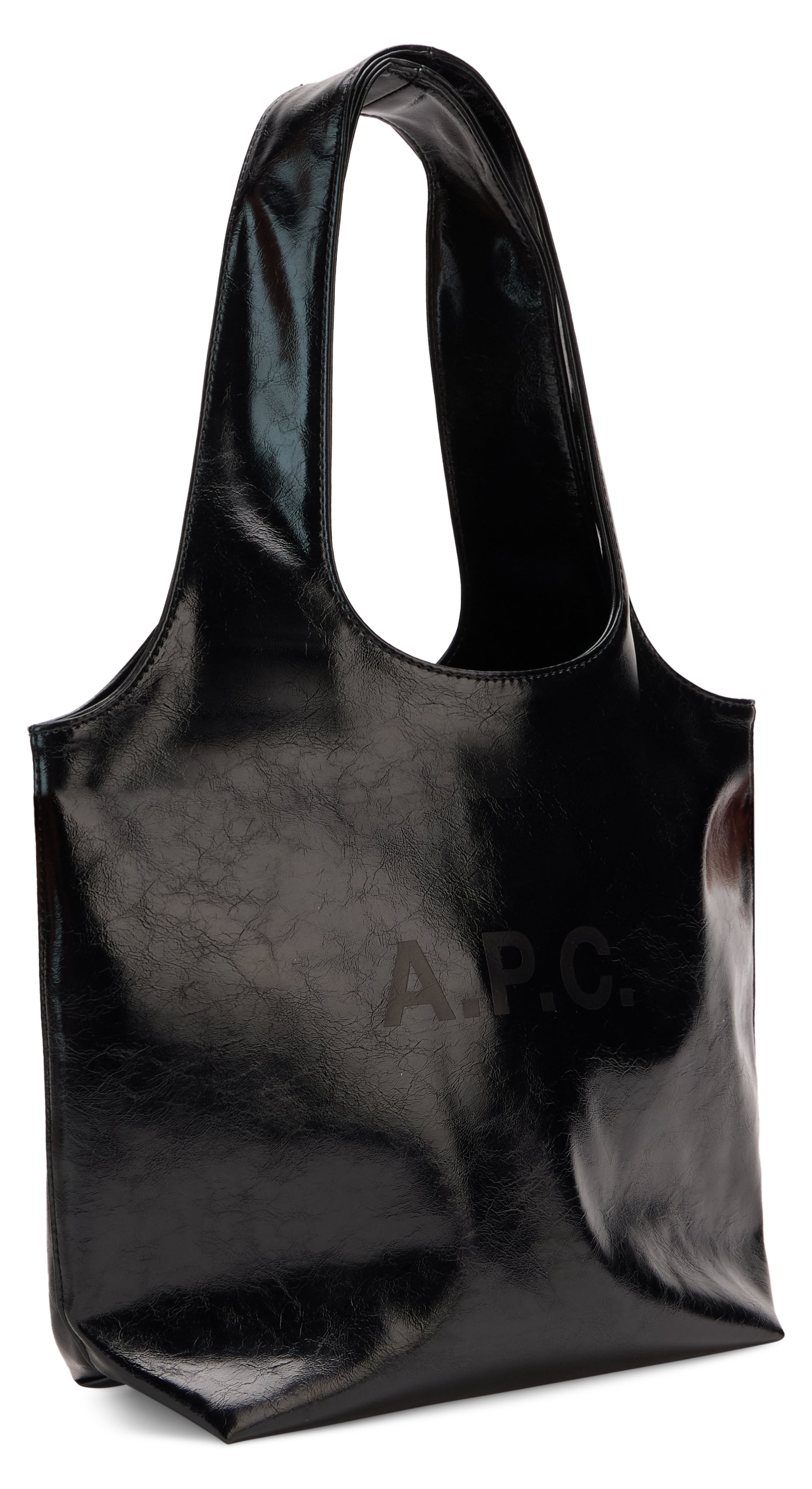 A.P.C. Ninon Synthetic Tote Bag — Black, view 3