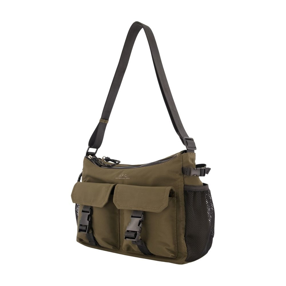 A.P.C. Trek Shopper Shoulder Bag — Khaki, view 2