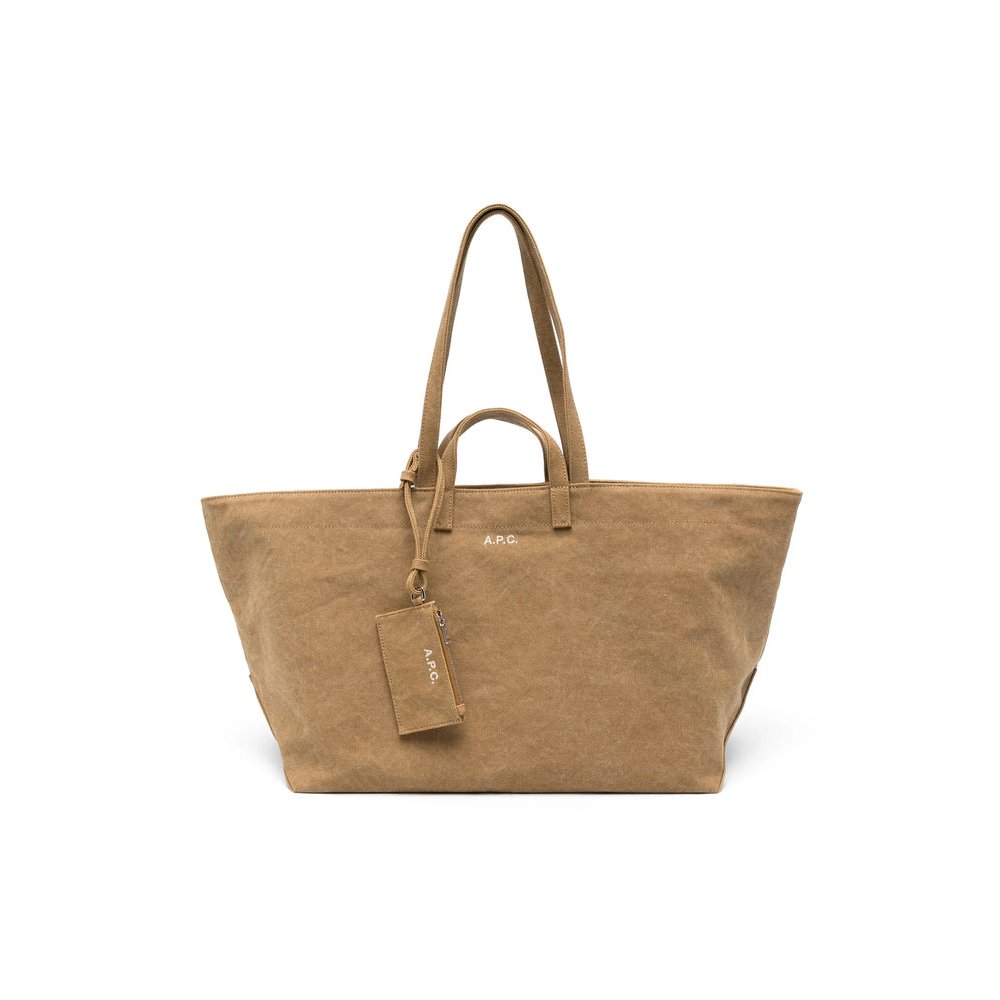 A.P.C. Suede Tote Bag — Beige by A.p.c.
