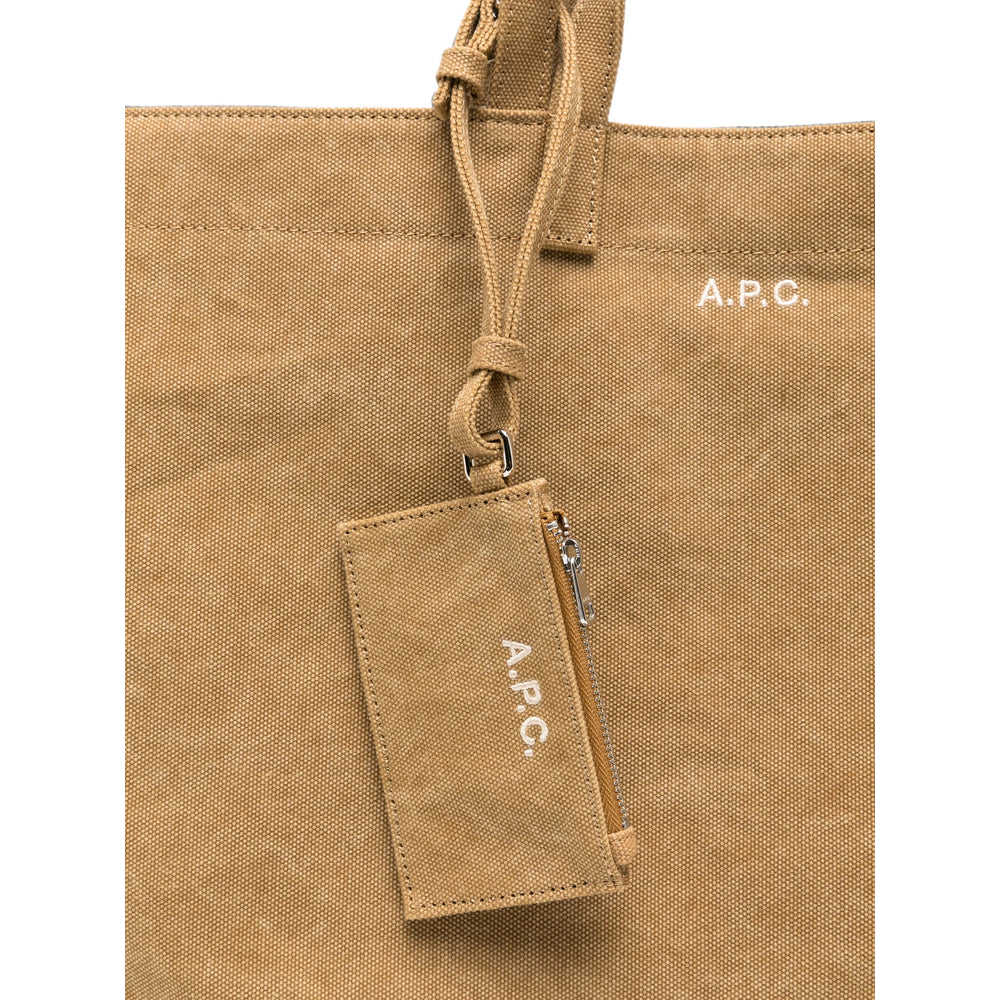 A.P.C. Suede Tote Bag — Beige, view 2