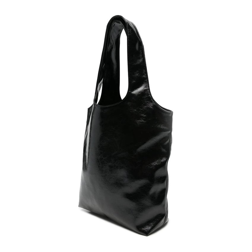 A.P.C. Patent Leather Tote Bag — Black, view 5