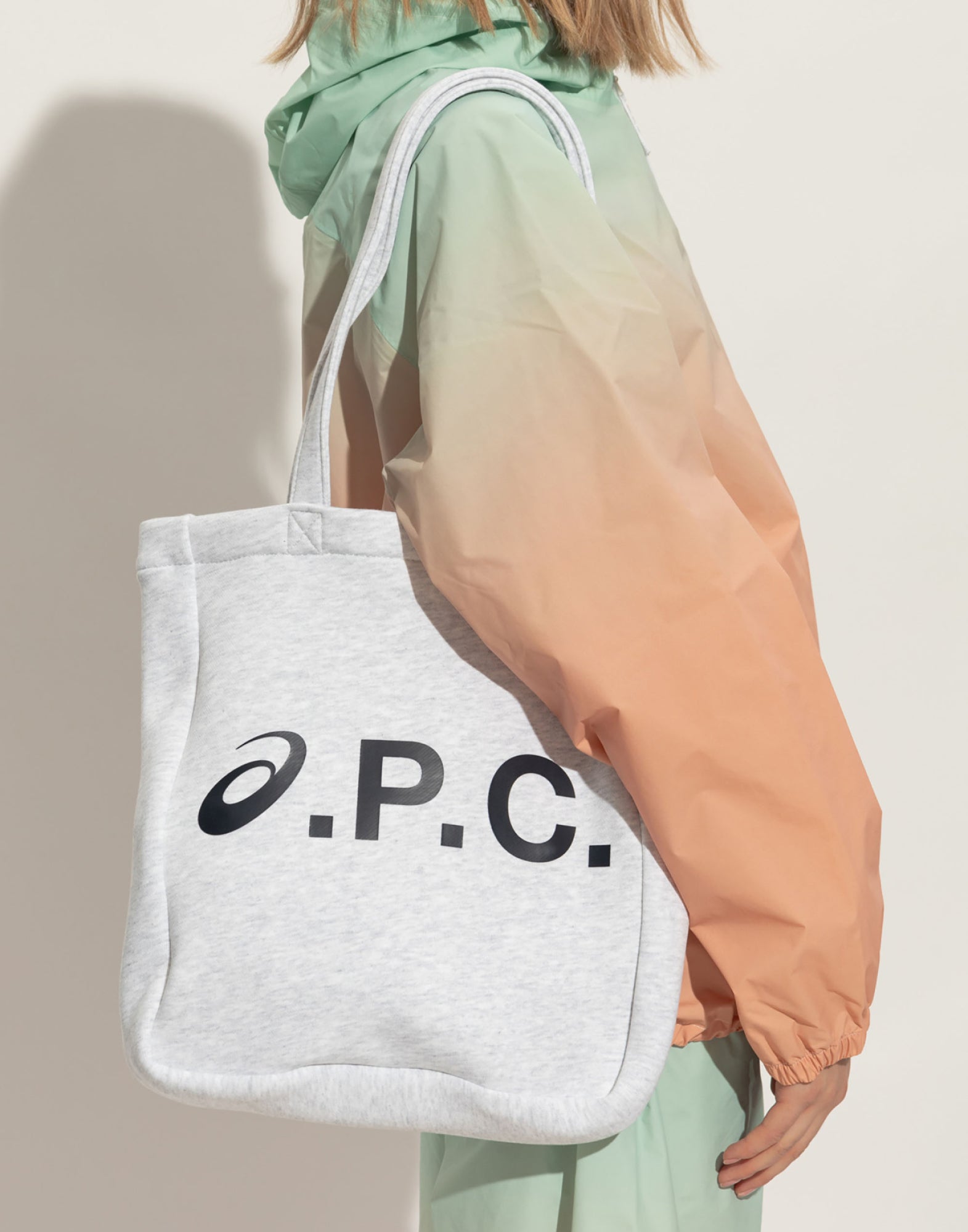 A.P.C. Lou Tote Bag — Gray, view 4