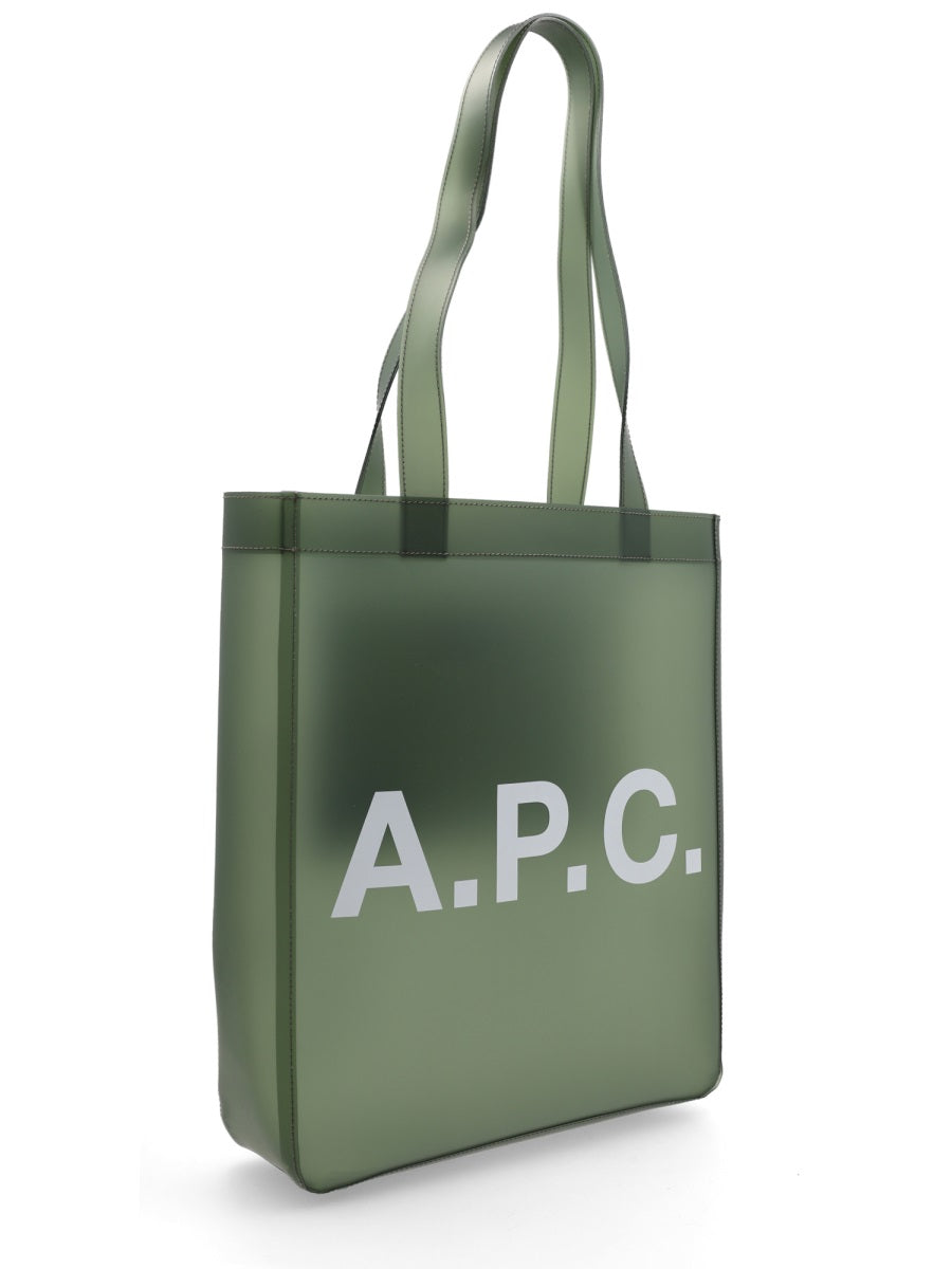 A.P.C. Thermoplastic Polyurethane Tote Bag — Green by A.p.c.