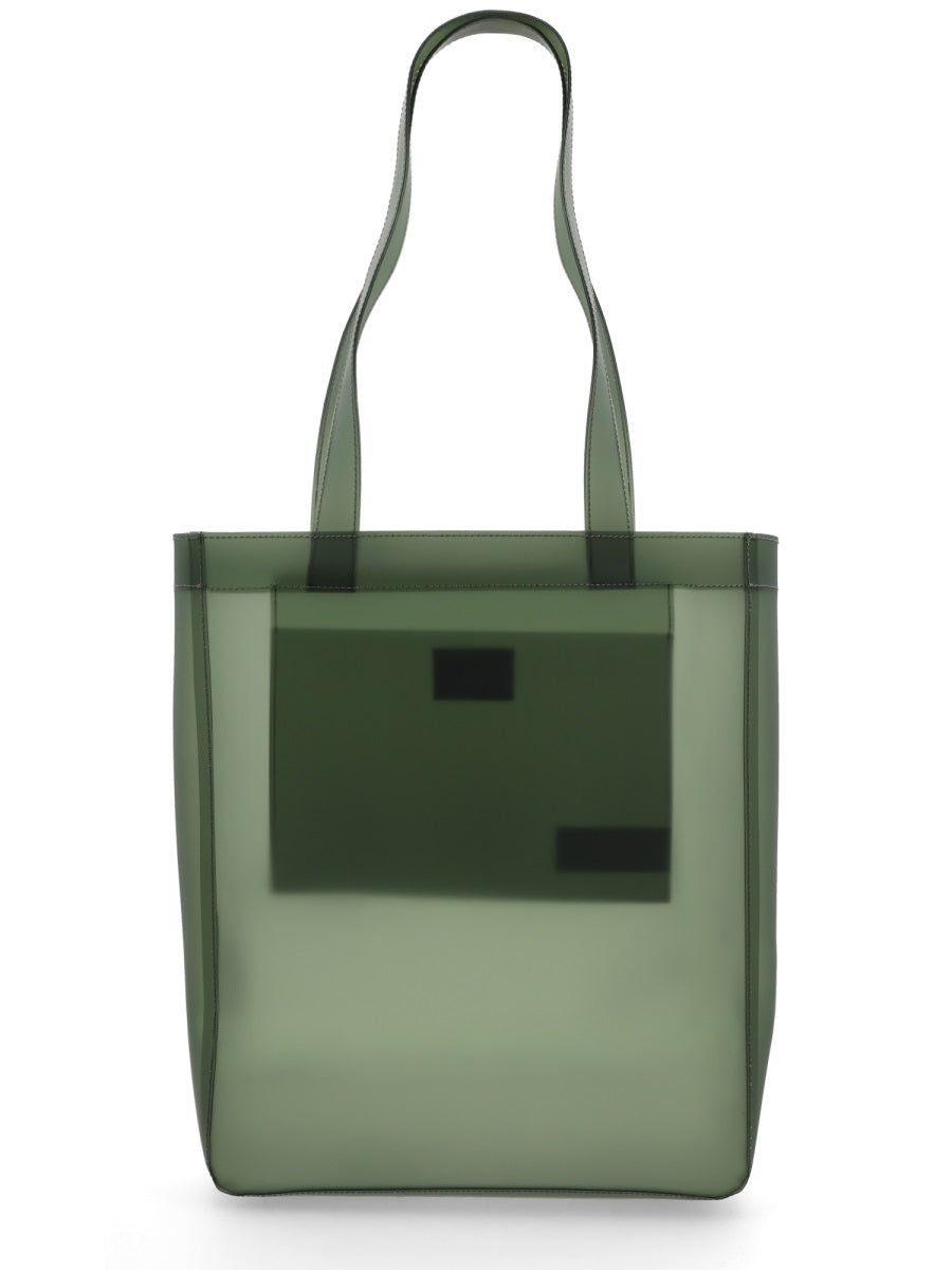 A.P.C. Thermoplastic Polyurethane Tote Bag — Green, view 3