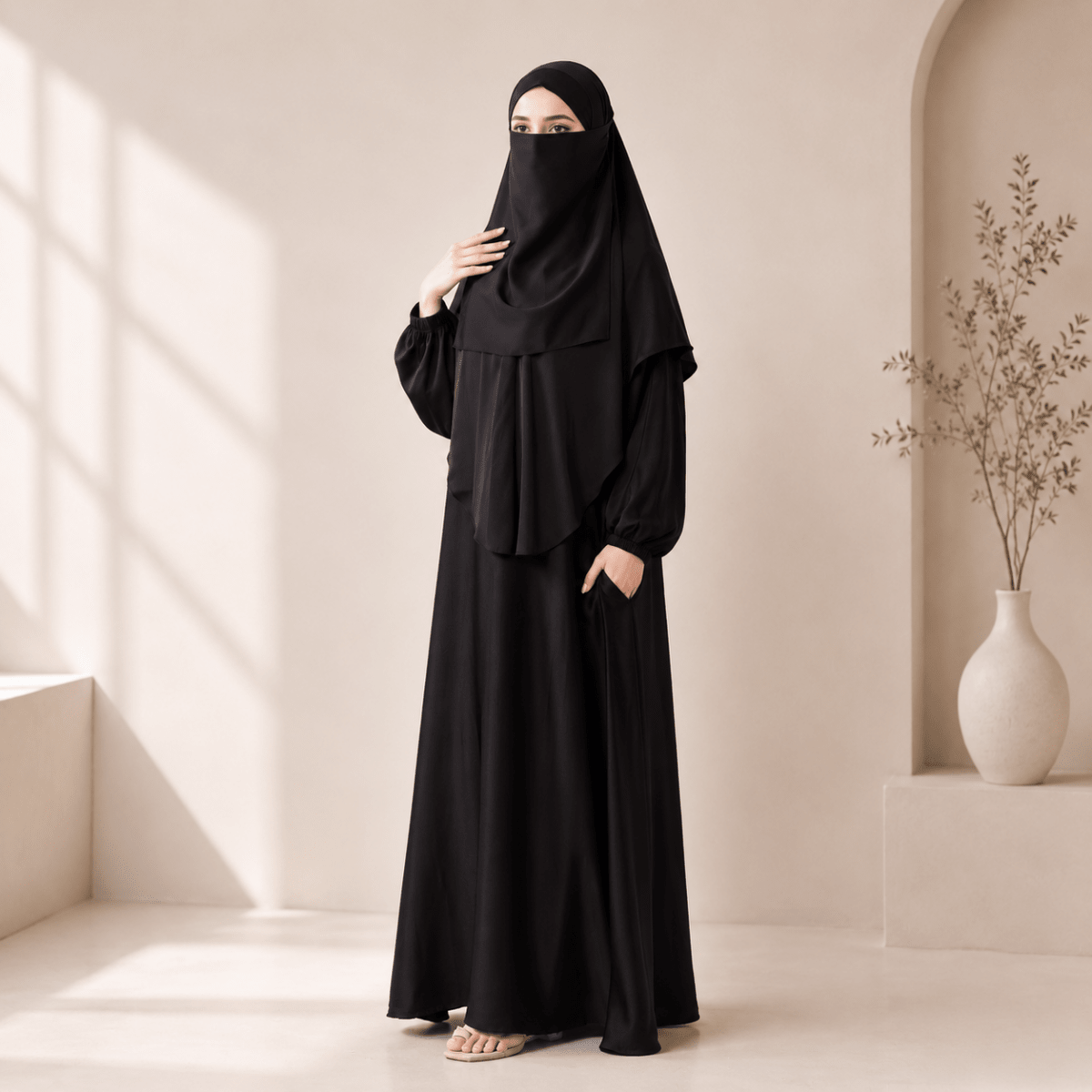 Abaya With Niqab and Khimar, view 2