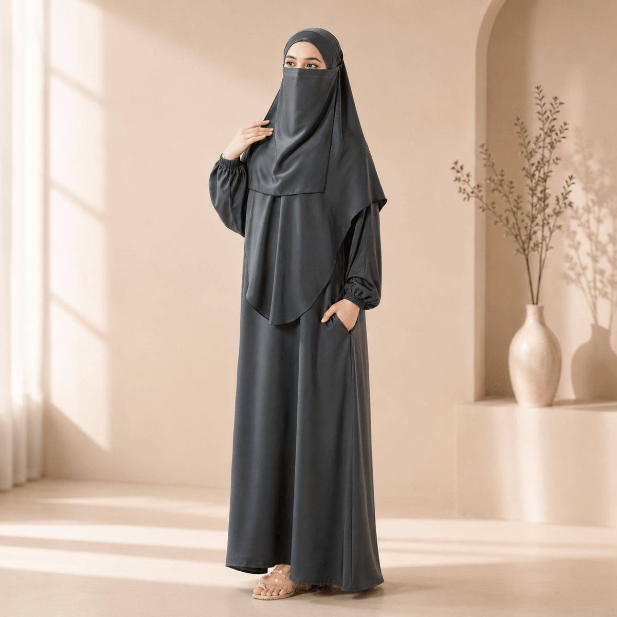 Abaya With Niqab and Khimar, view 4