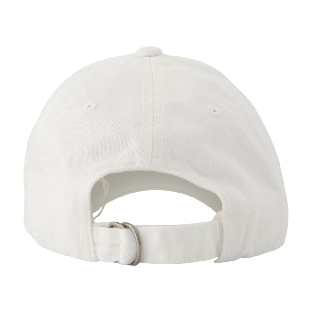Acne Studios C40416-100 Cotton Twill Baseball Cap — White by Acne Studios