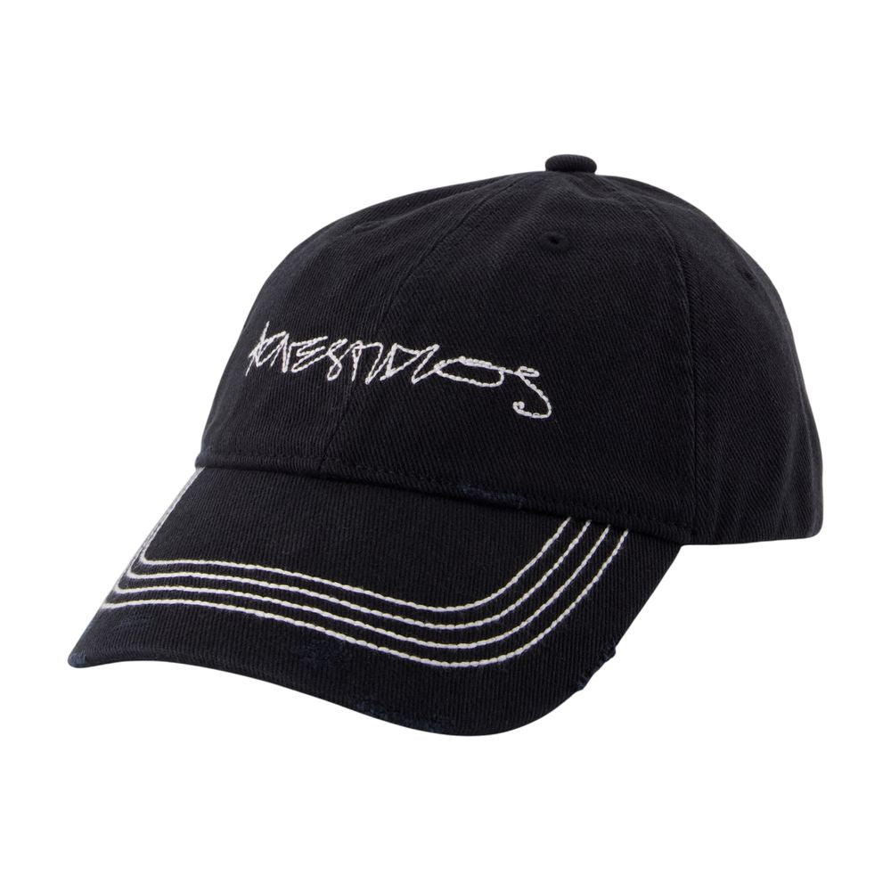 Acne Studios C40438-900 Cotton Baseball Cap — Black, view 2