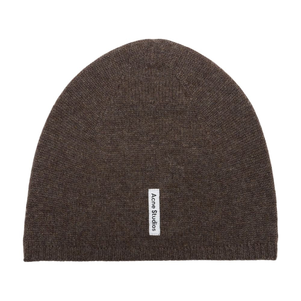 Acne Studios C40460-BZH Cashmere Fitted Beanie — Brown, view 2