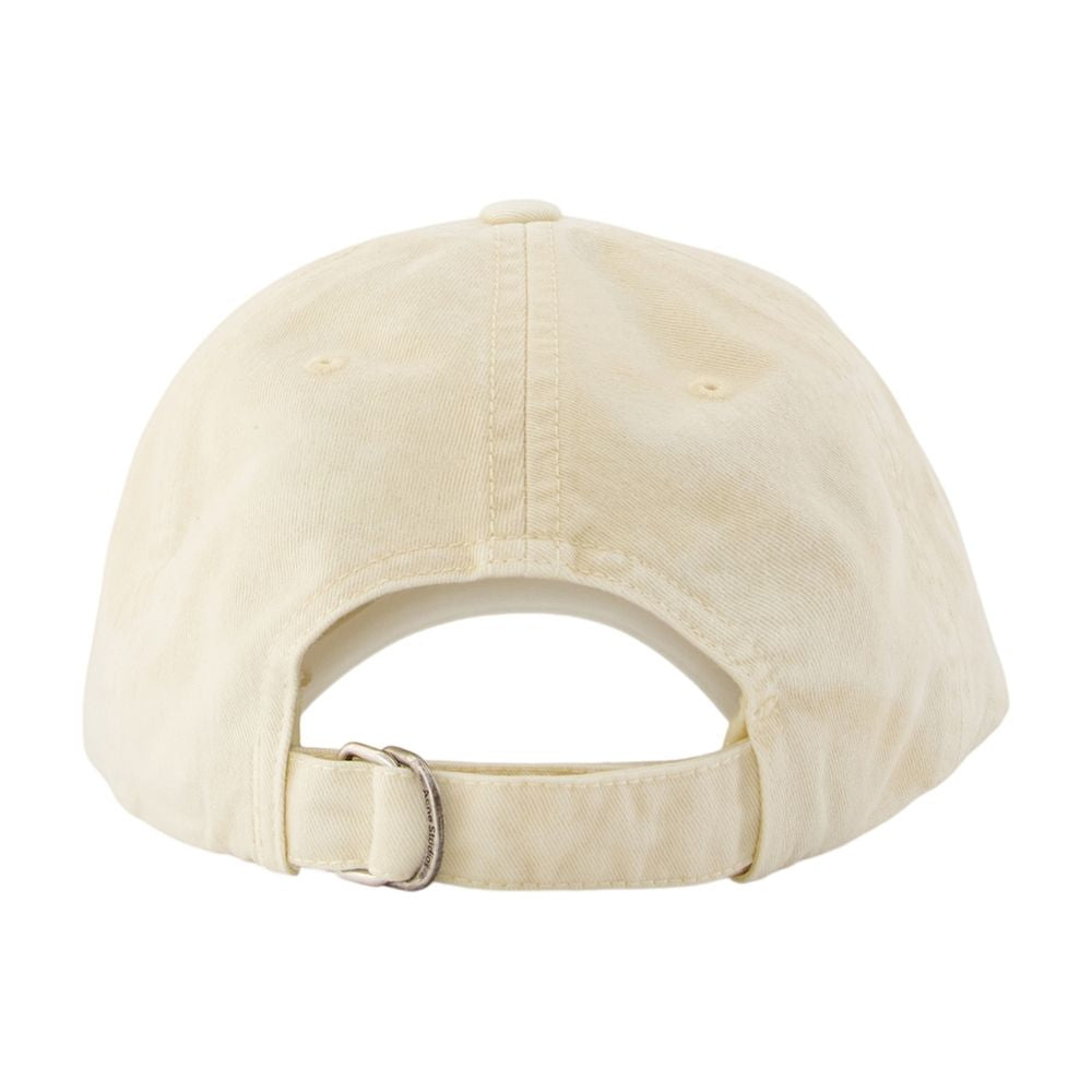 Acne Studios C40475-AE6 Embroidered Logo Cotton Baseball Cap — Beige, view 2