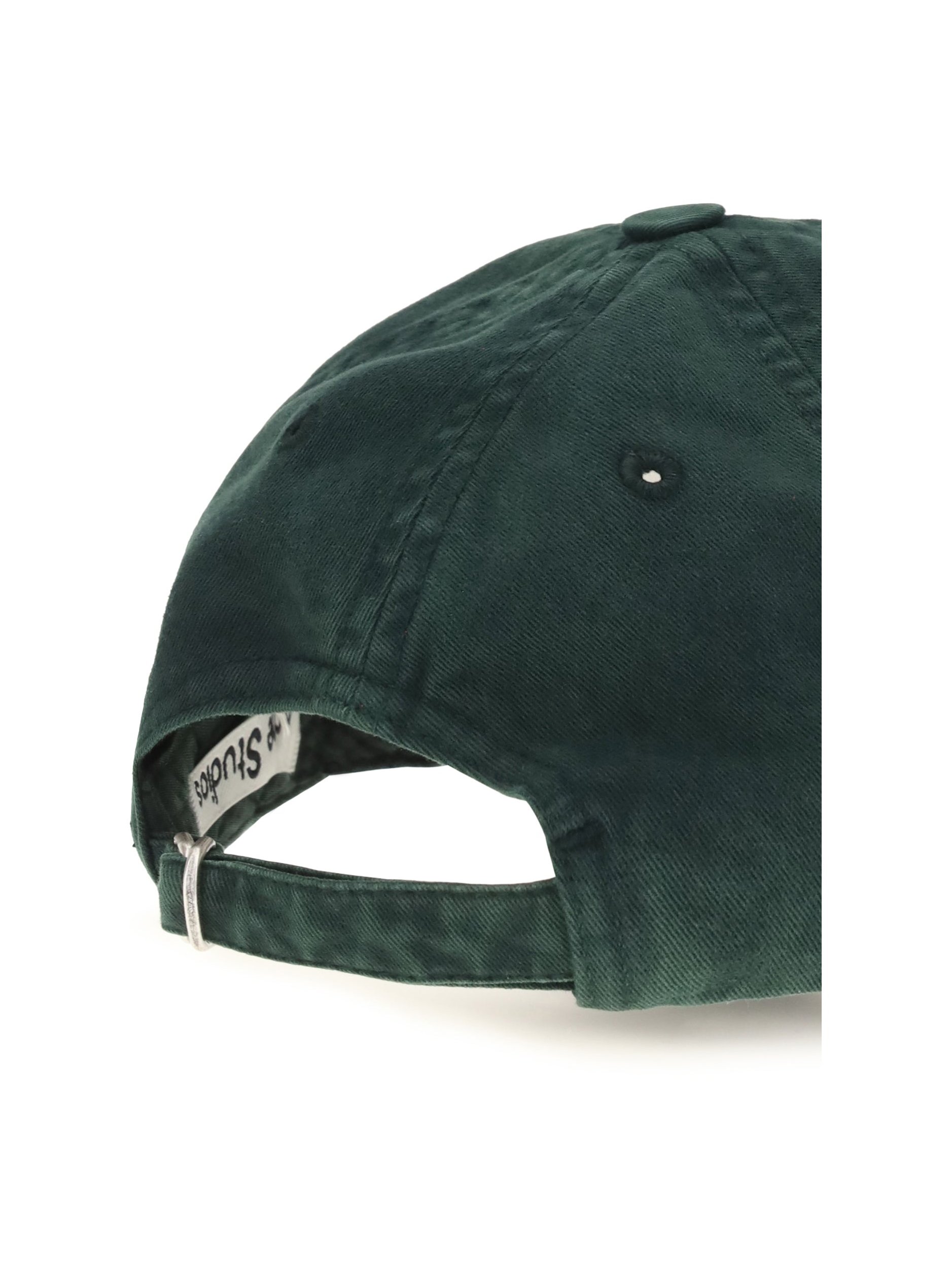 Acne Studios C40475 Washed Cotton Twill Baseball Cap — Green by Acne Studios