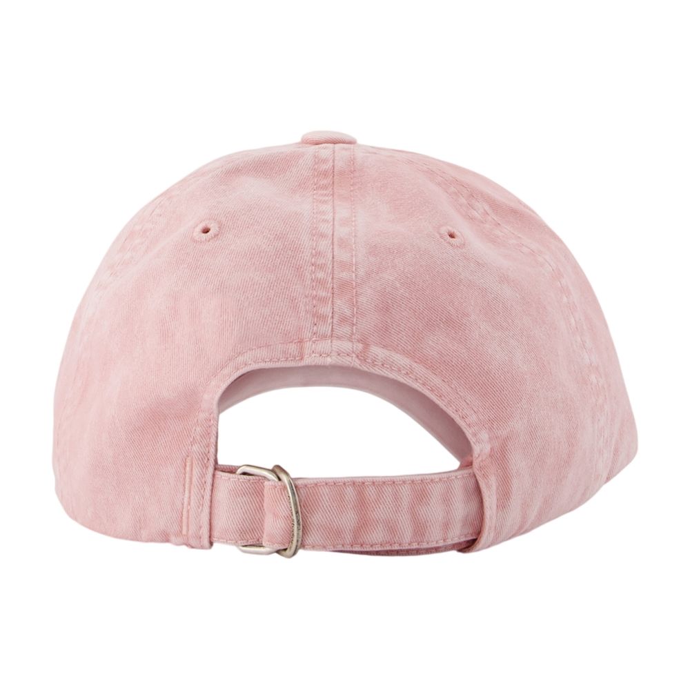 Acne Studios C40475-COA Embroidered Logo Cotton Baseball Cap — Pink, view 2