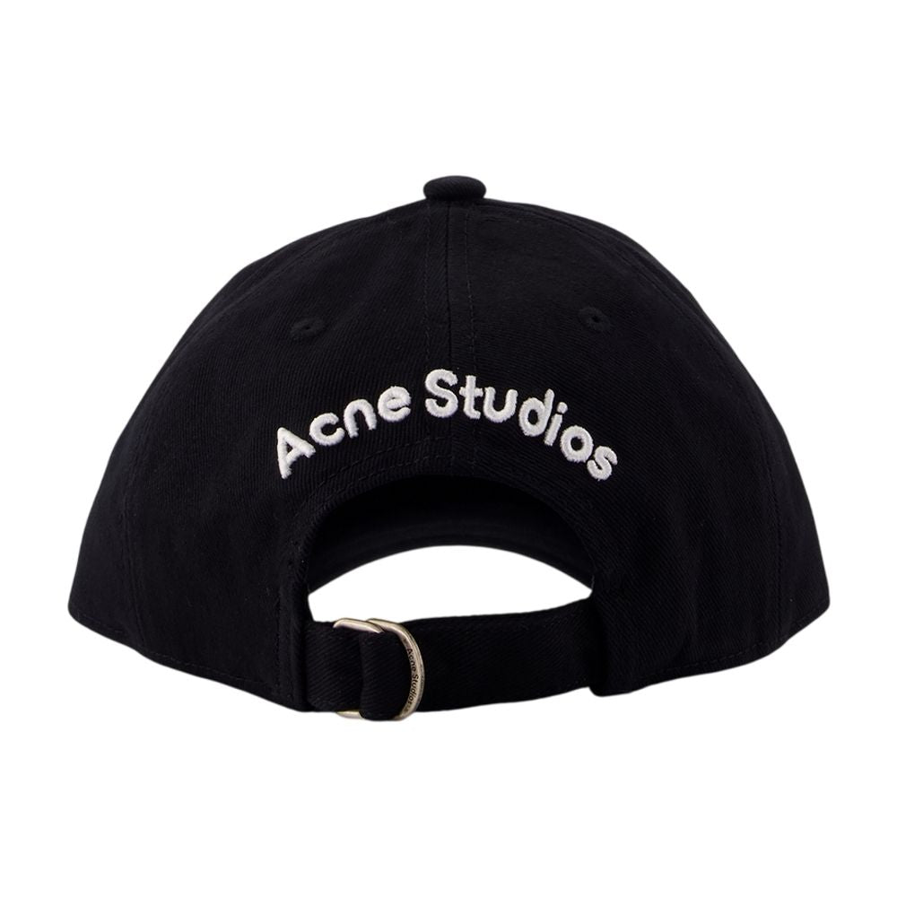 Acne Studios C40478-900 Cotton Baseball Cap — Black, view 2