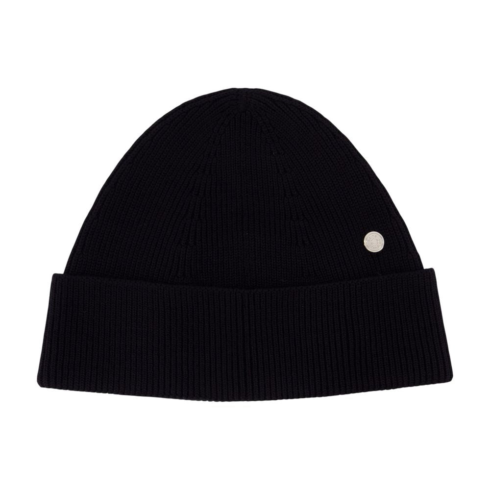 Acne Studios C40484-900 Wool Ribbed Beanie — Black by Acne Studios