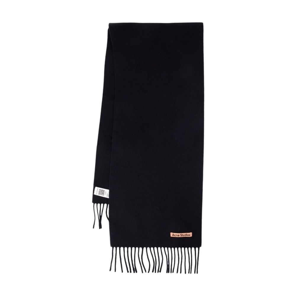 Acne Studios Wool Scarf — Black, view 2