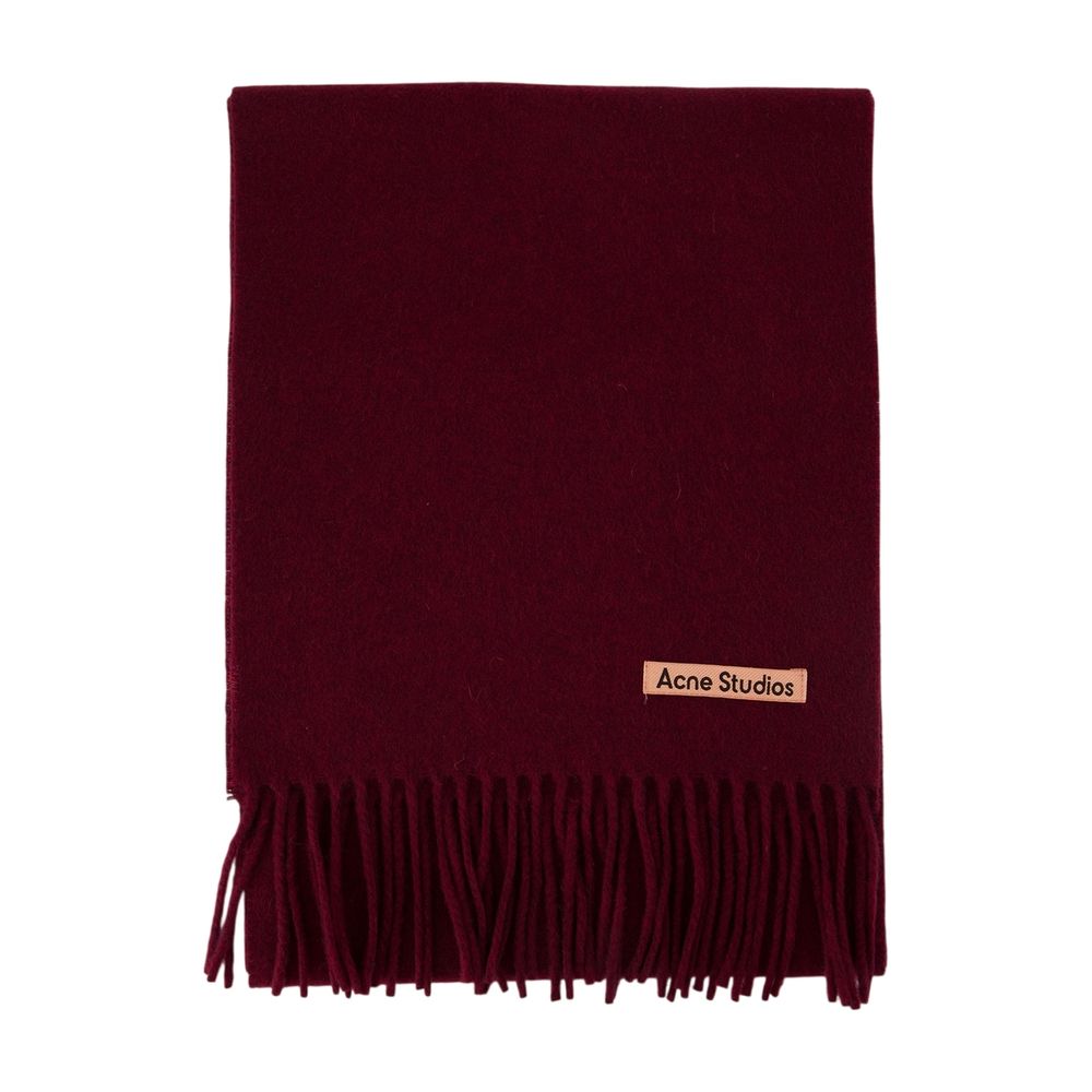 Acne Studios Wool Scarf — Burgundy by Acne Studios