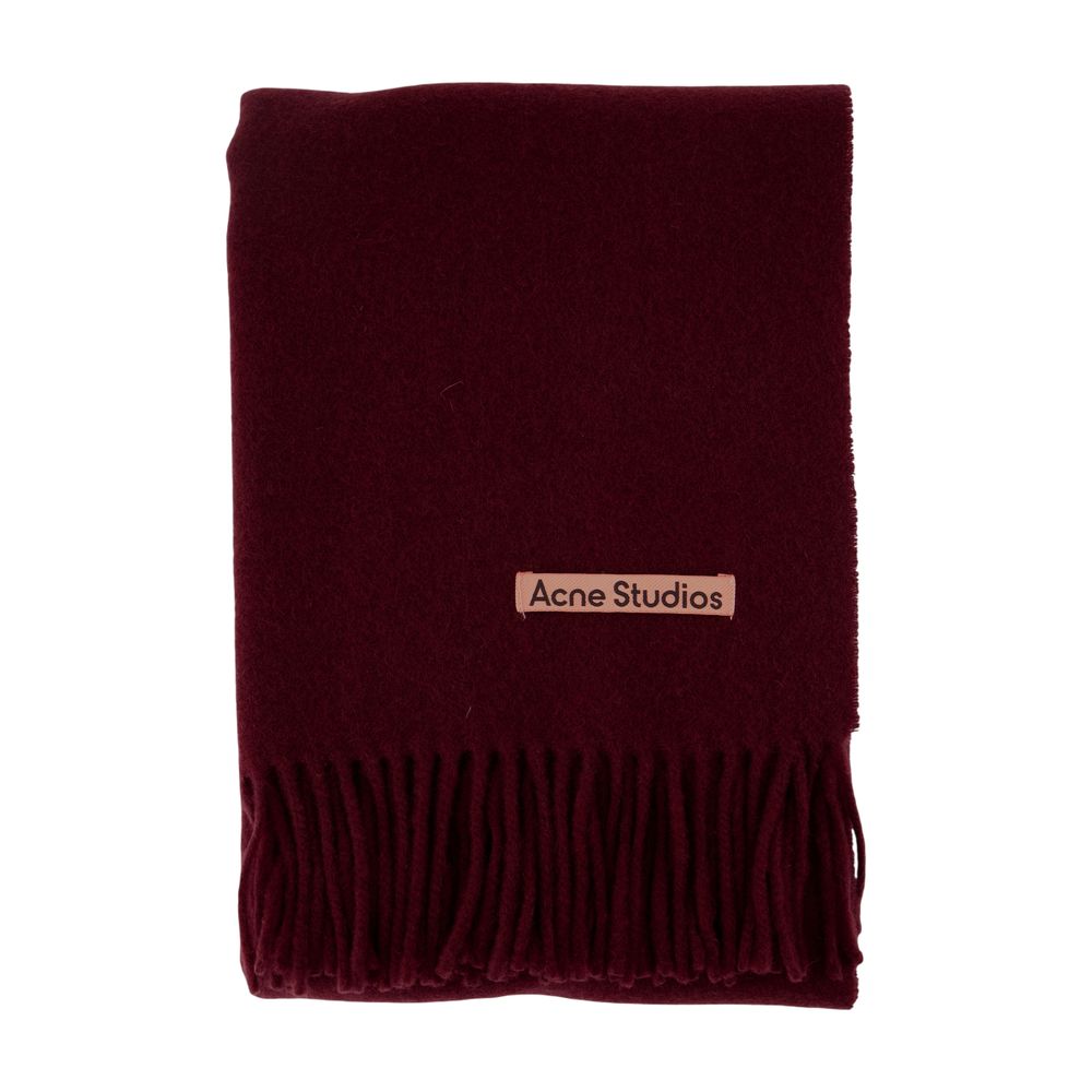Acne Studios Wool Scarf — Burgundy by Acne Studios