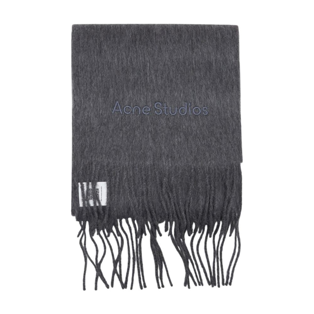Acne Studios Wool Scarf — Gray, view 2