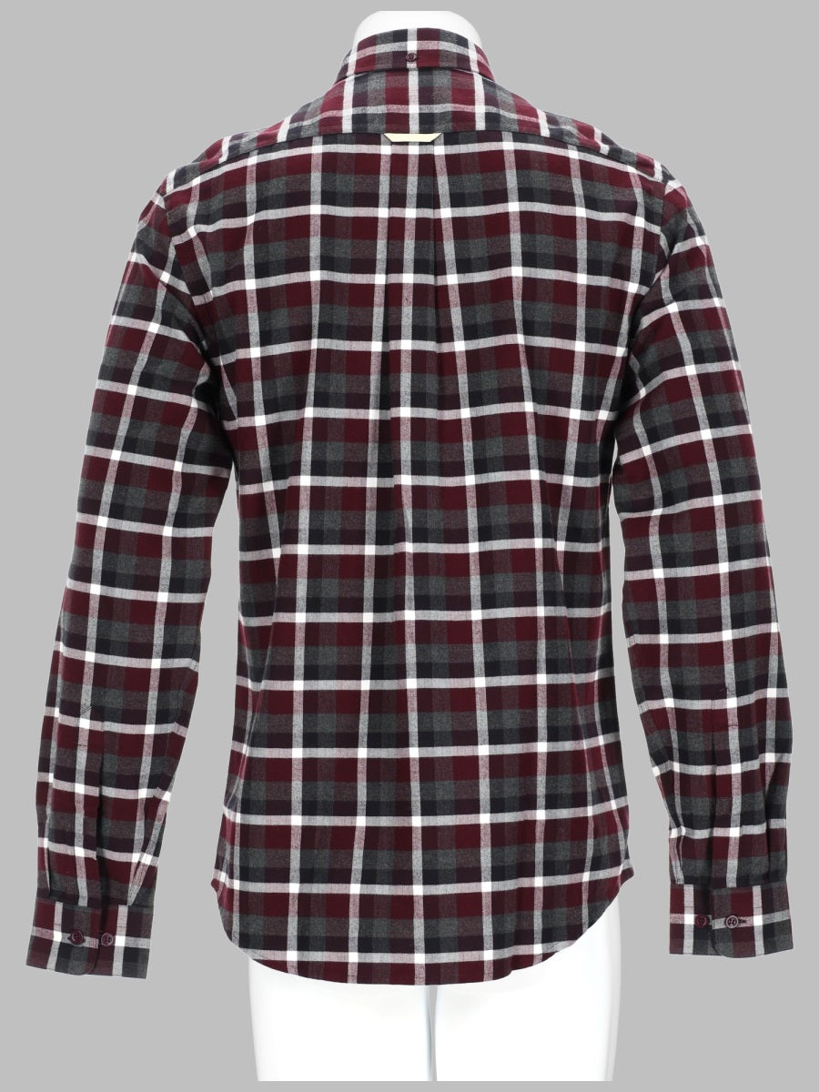 Acne Studios Checked Cotton Shirt — Multicolor, view 2