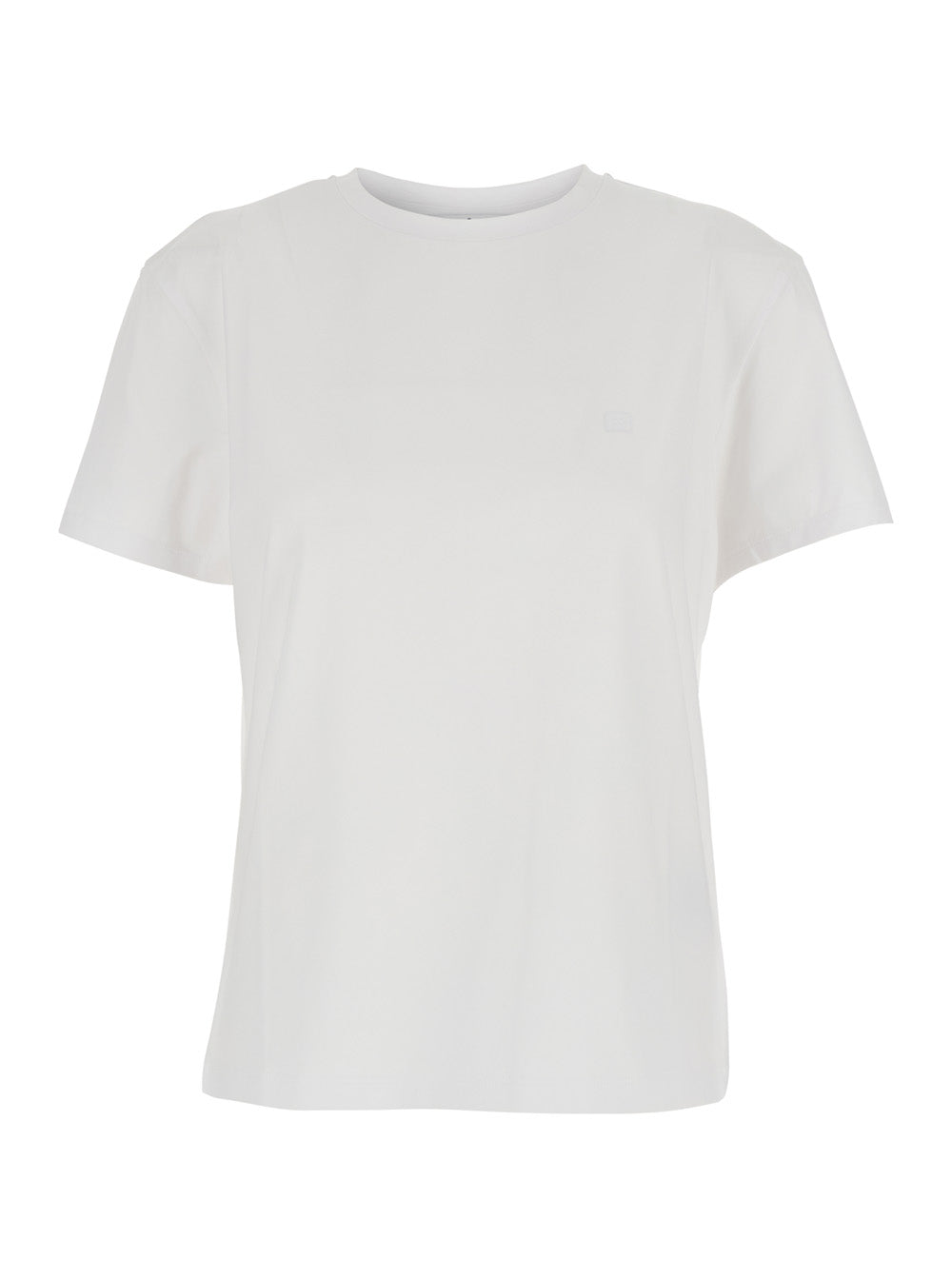 Acne Studios Logo-Patch Organic Cotton T-Shirt — White by Acne Studios