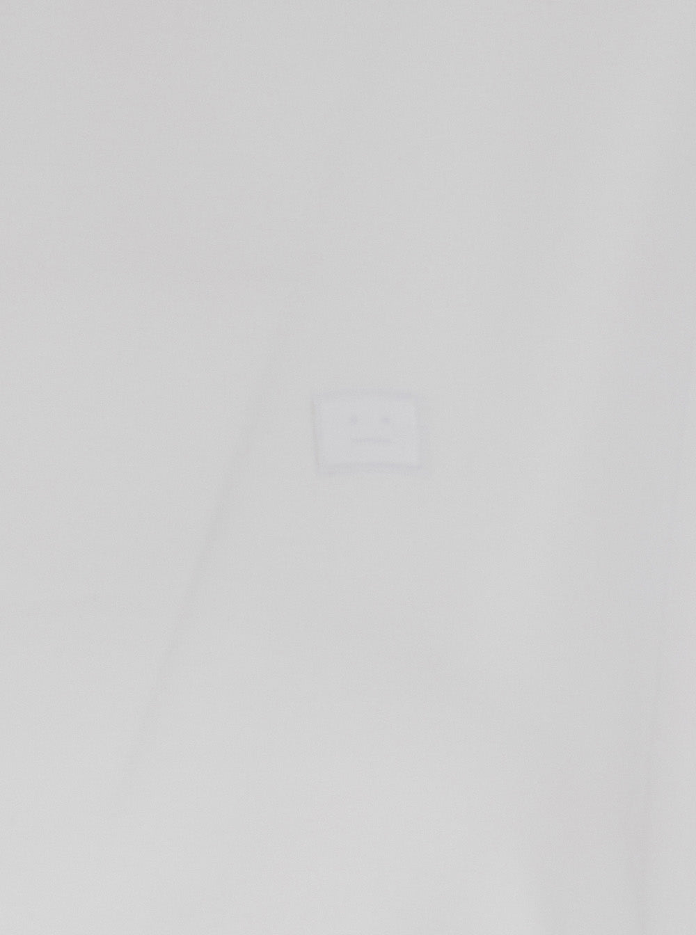 Acne Studios Logo-Patch Organic Cotton T-Shirt — White, view 3