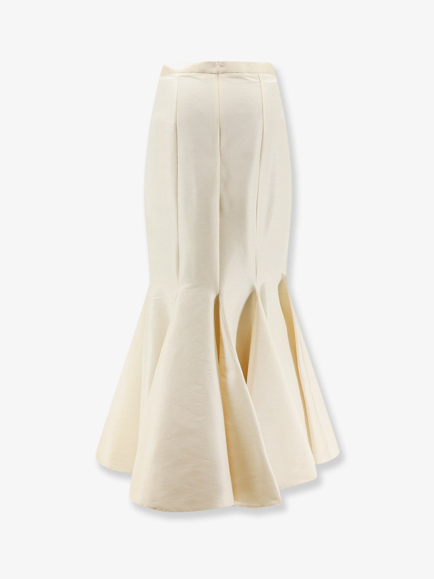 Actualee Shantung Crepe Skirt — Beige, view 4