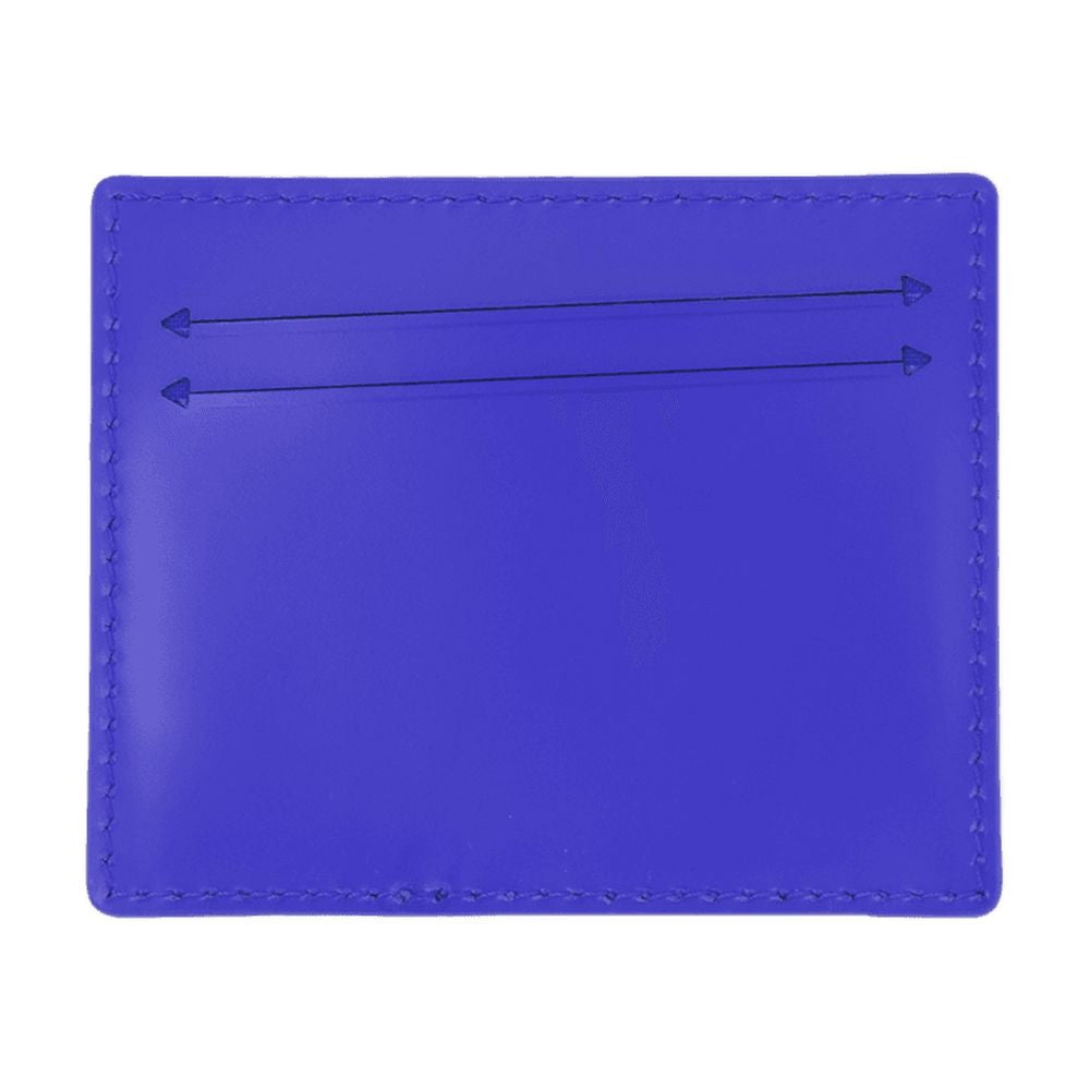 Ader Error Calfskin Leather Card Case — Blue by Ader Error