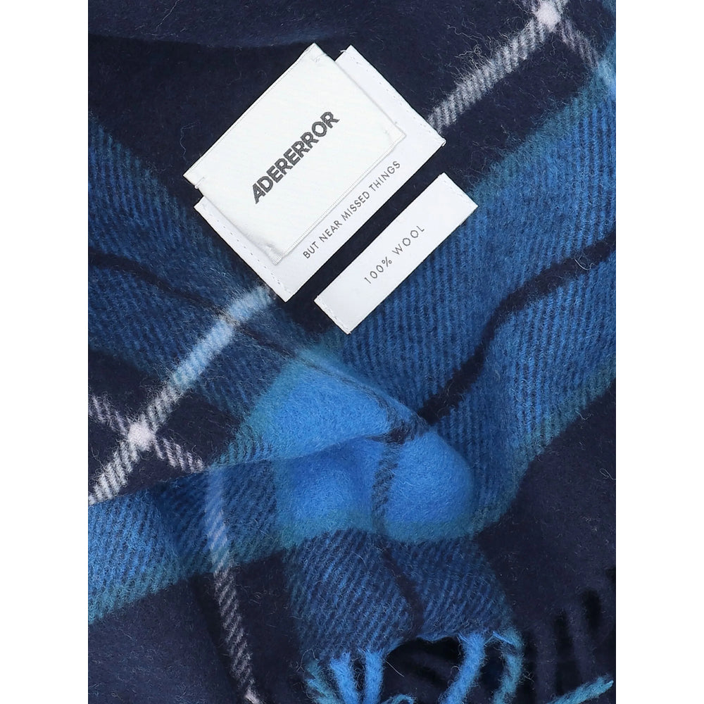 Ader Error Noir Scarf — Blue, view 3