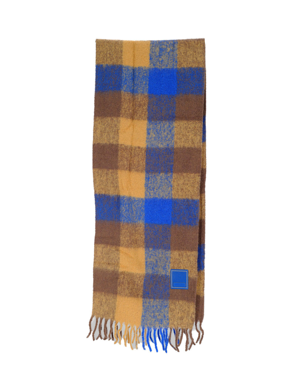Ader Error Check-Pattern Wool Blend Scarf — Multicolor by Ader Error