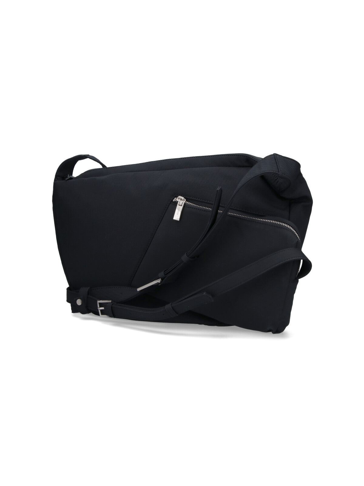 Ader Error Crescent-Shaped Technical Fabric Shoulder Bag — Black, view 2