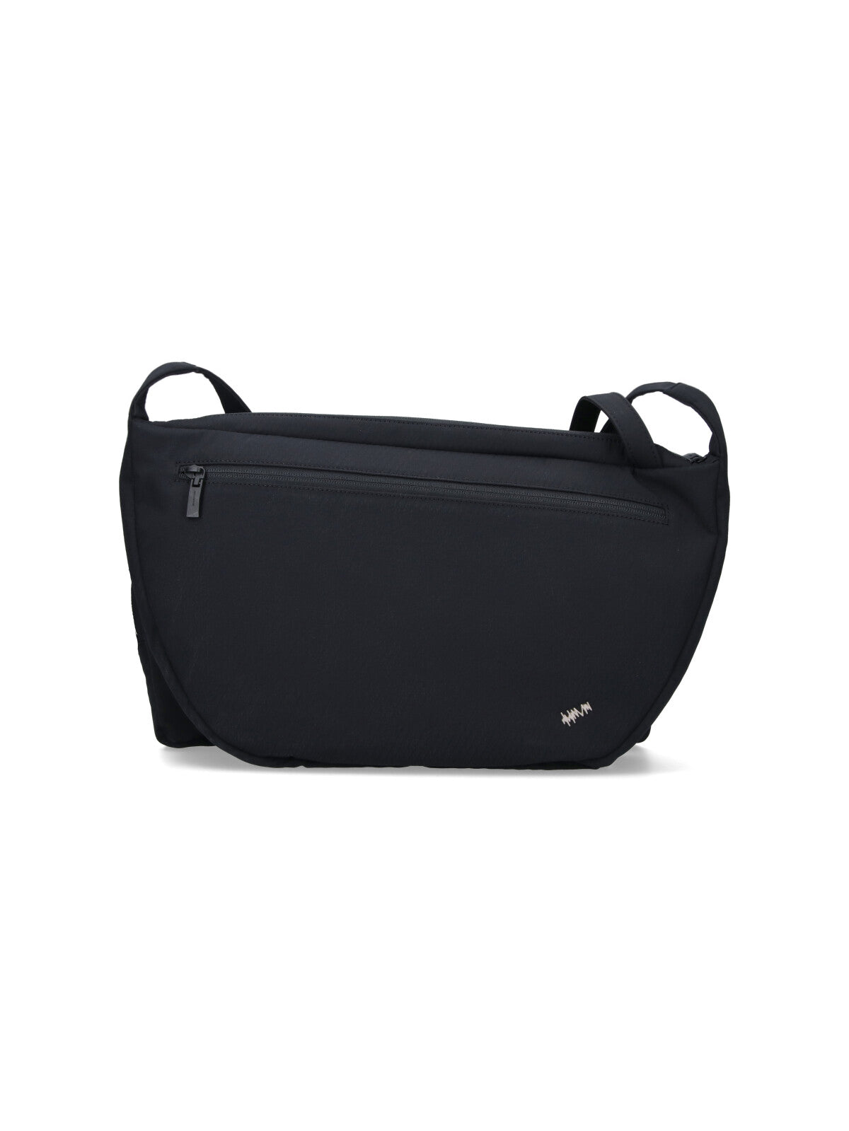 Ader Error Crescent-Shaped Technical Fabric Shoulder Bag — Black, view 3