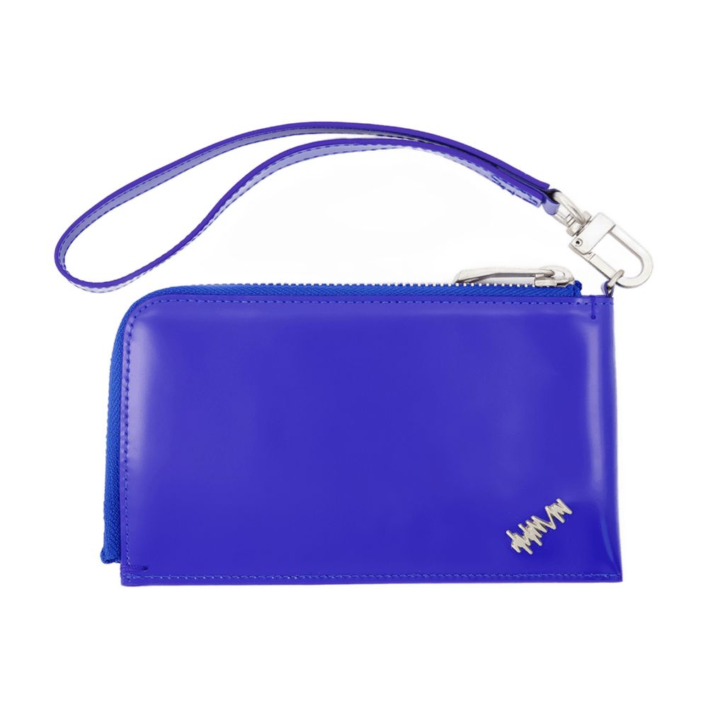 Ader Error Leather Wristlet Wallet — Blue by Ader Error