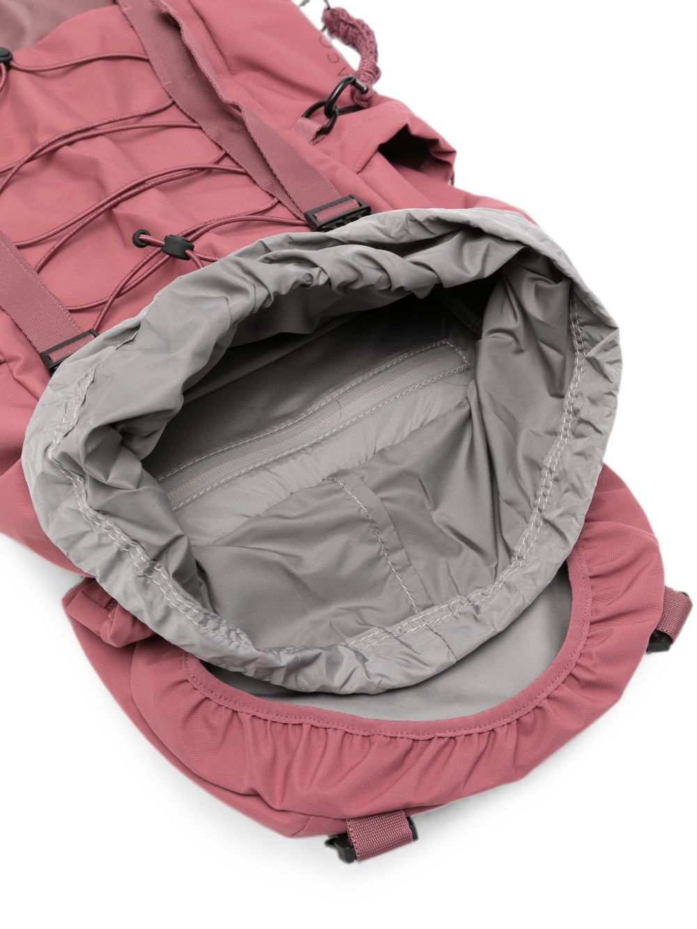Adidas By Stella McCartney Logo-Print Nylon Backpack — Burgundy, view 2