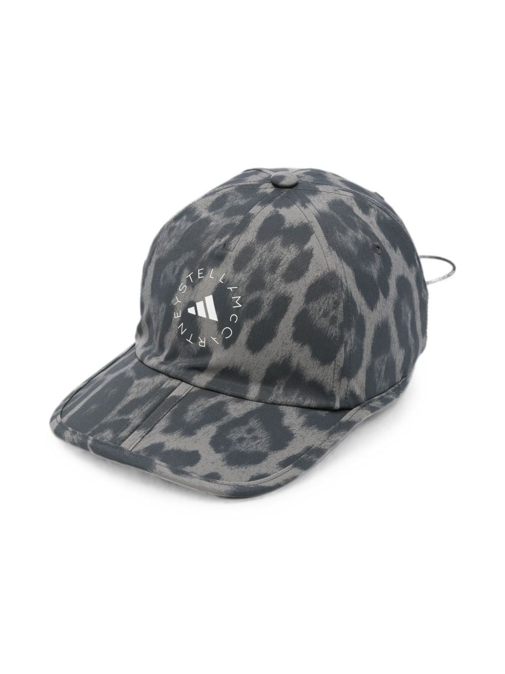 Adidas By Stella McCartney Leopard-Print Baseball Cap — Grey by Adidas By Stella Mccartney