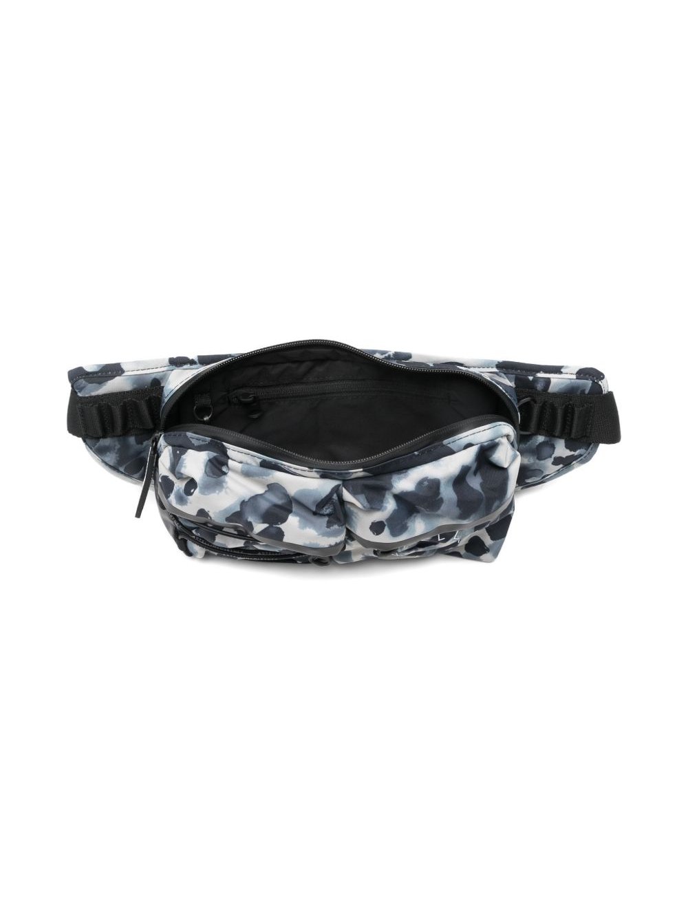 Adidas By Stella McCartney Logo Graphic Print Belt Bag — black, view 4