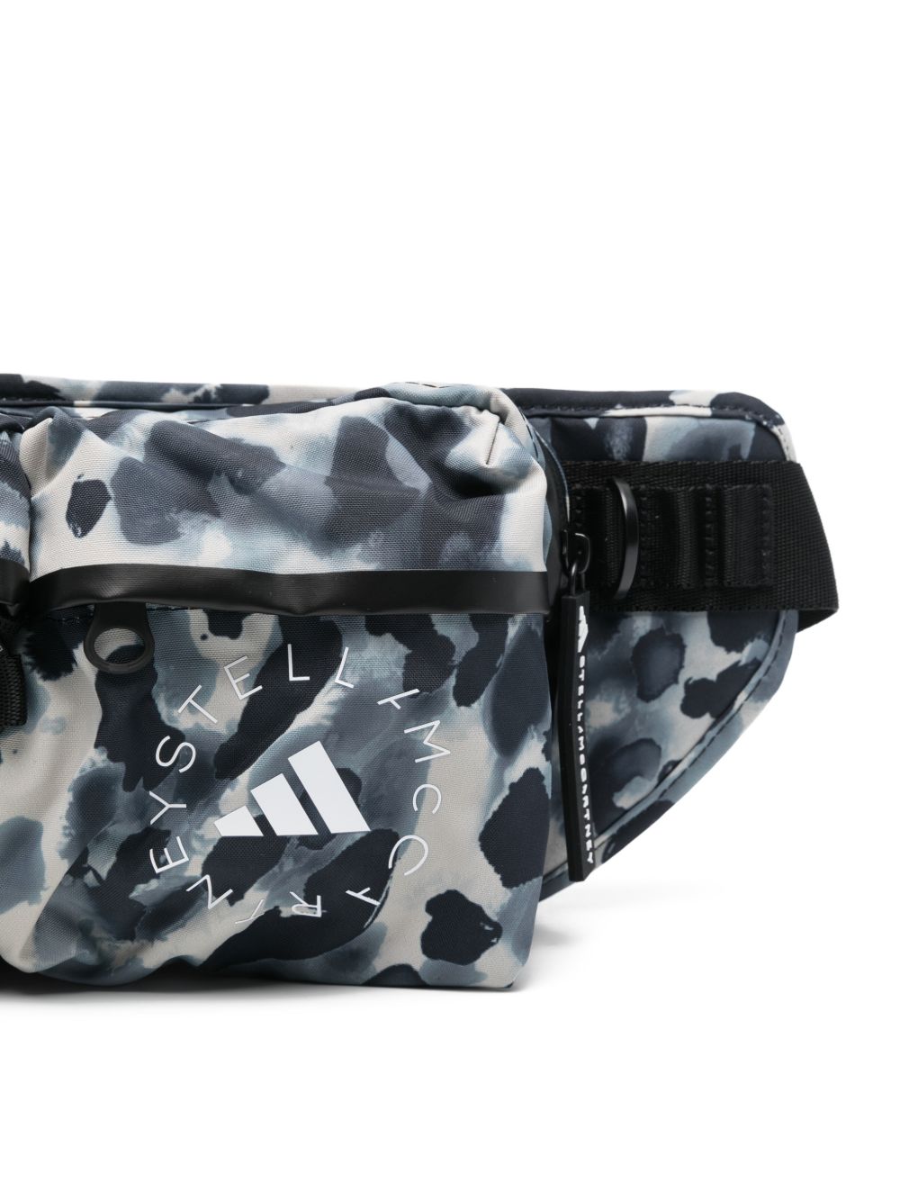 Adidas By Stella McCartney Logo Graphic Print Belt Bag — black, view 5