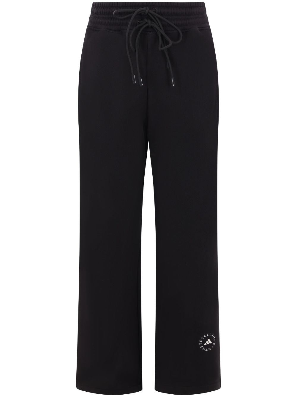 Adidas By Stella McCartney Cotton Drawstring Joggers — Black by Adidas By Stella Mccartney
