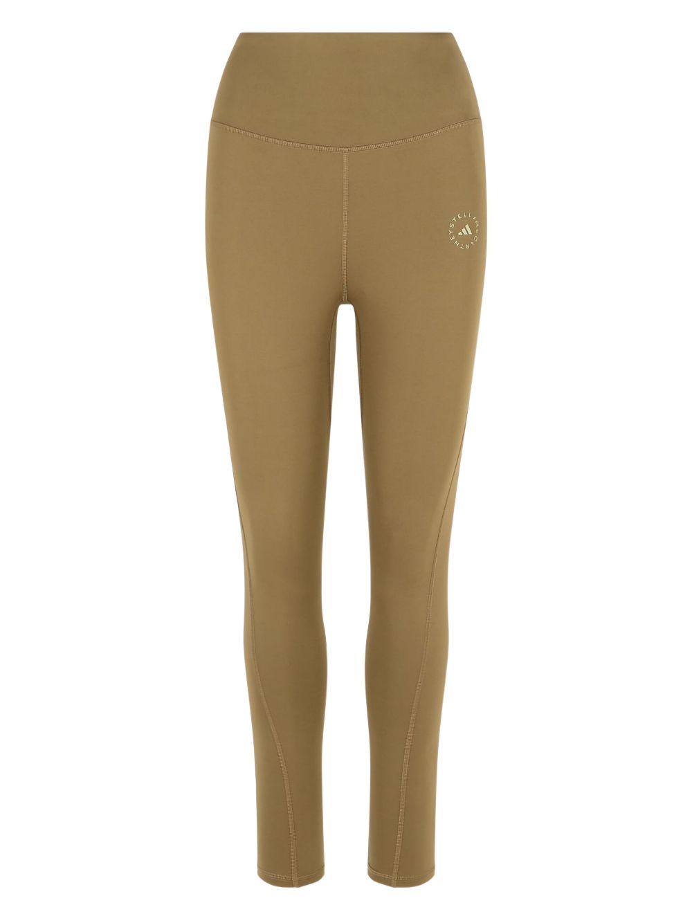 Adidas By Stella McCartney Logo-Print High-Waist Leggings — brown by Adidas By Stella Mccartney