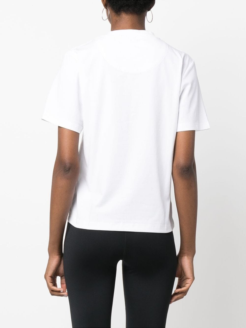 Adidas By Stella McCartney Logo-Print Jersey T-shirt — White, view 5
