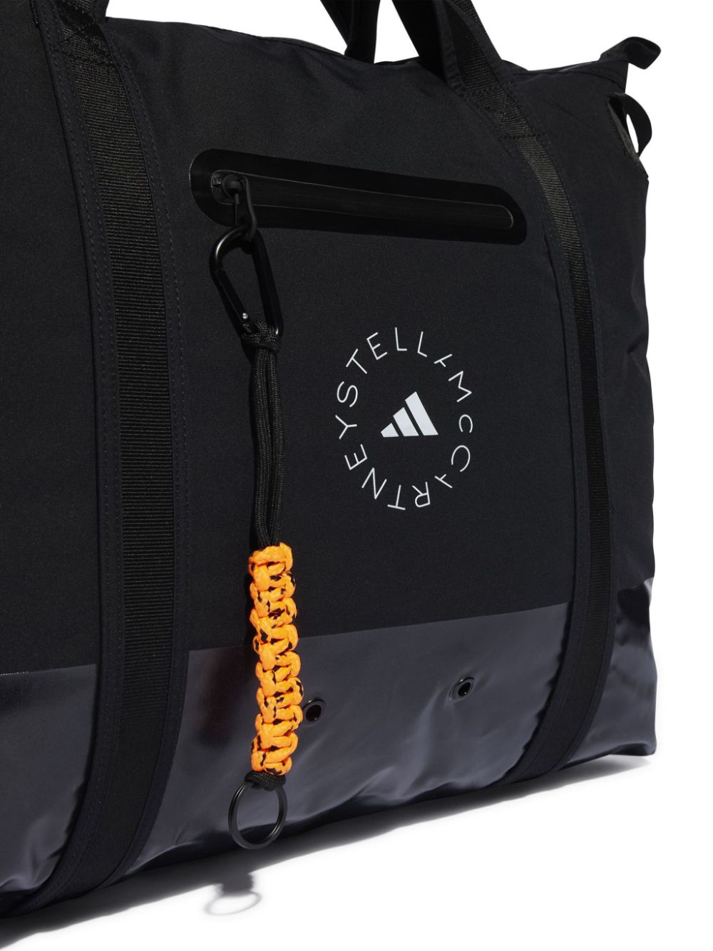 Adidas By Stella McCartney Logo-Print Tote Bag — Black, view 4