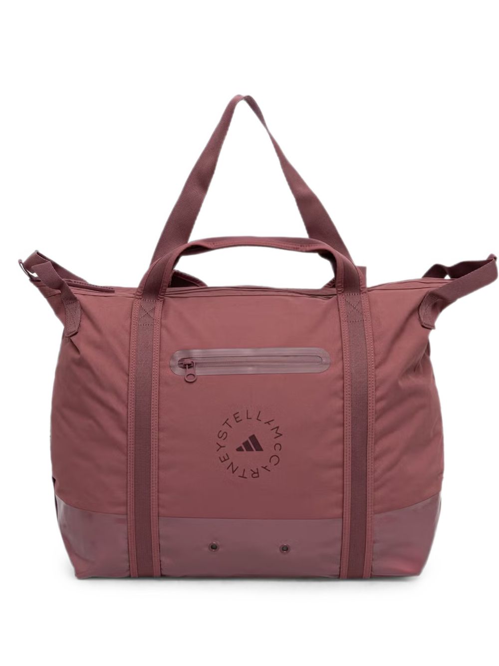 Adidas By Stella McCartney Logo-Embroidered Tote Bag — Burgundy by Adidas By Stella Mccartney