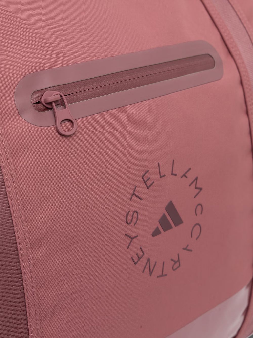 Adidas By Stella McCartney Logo-Embroidered Tote Bag — Burgundy, view 2