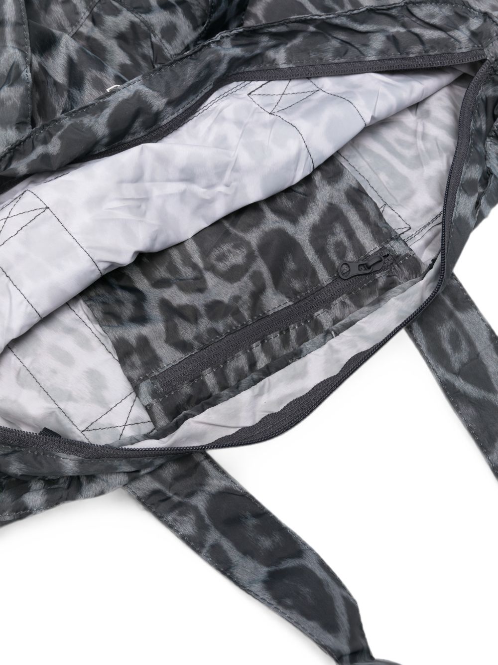 Adidas By Stella McCartney Leopard-Print Tote Bag — Grey, view 2