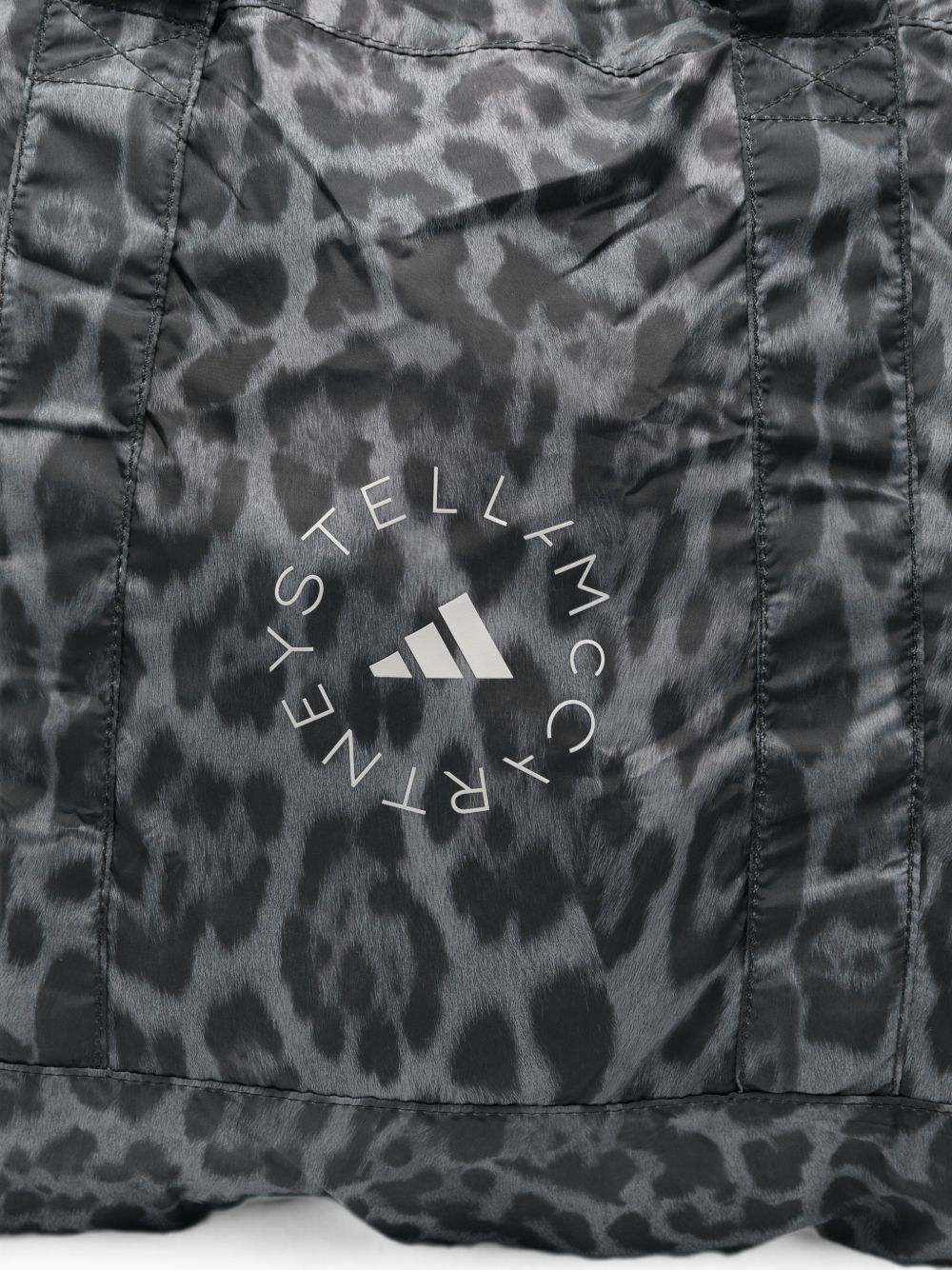 Adidas By Stella McCartney Leopard-Print Tote Bag — Grey, view 4