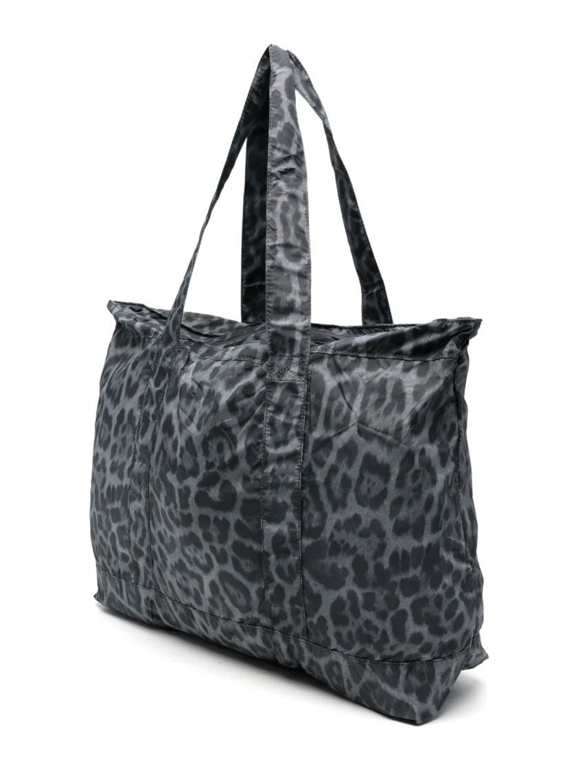Adidas By Stella McCartney Leopard-Print Tote Bag — Grey, view 5